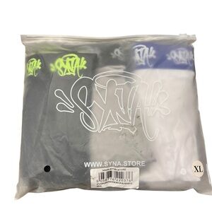 New SYNA World 3 Pack Boxers‎ White Grey Black XL